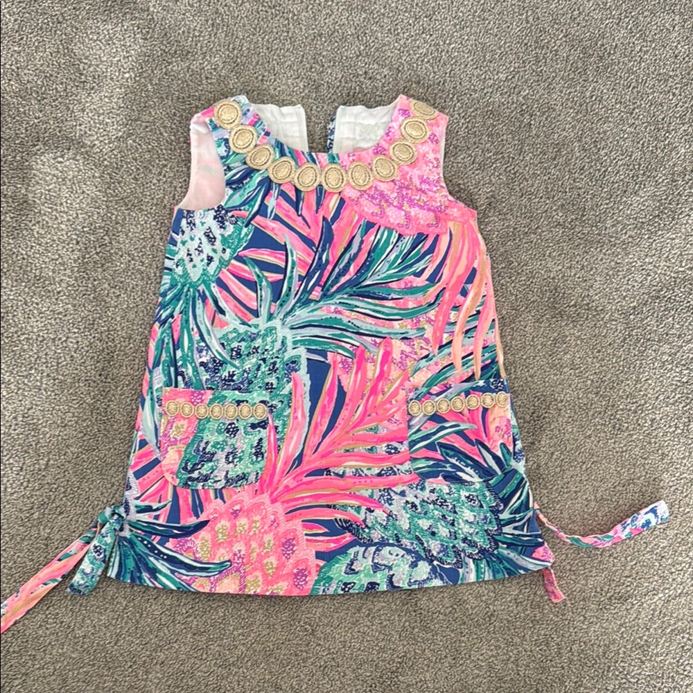 Lilly Pulitzer Pink and Blue Sleeveless Sundress